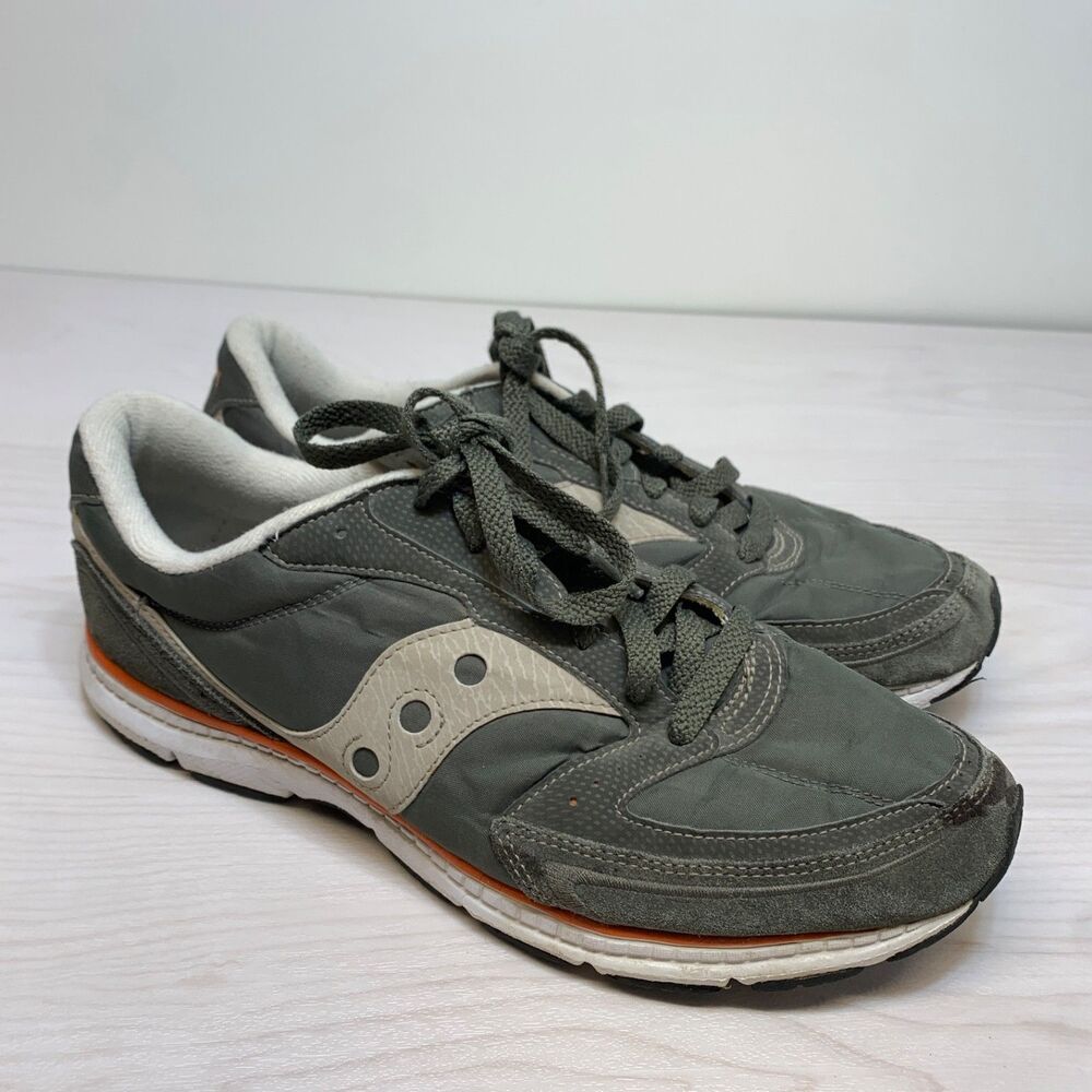 Saucony Shadow SIze 11 Gray Running Supreme Alife Orange Mens